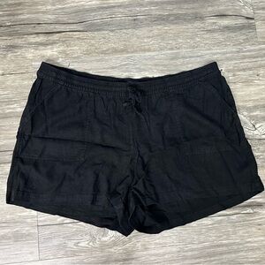 J. Crew Black Linen Blend Shorts size XXL